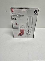 Front of retail box showing product image, wattage, six-piece callout