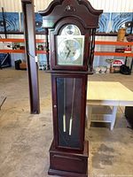 Full view of grandfather clock cabinet