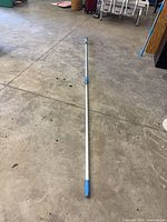 Pole fully extended on floor