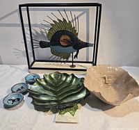 Group shot showing all six decor pieces