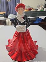 Front view of Royal Doulton Festive Skating figurine