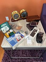 Overview of all items on table