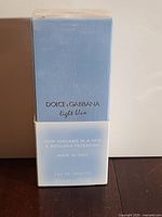 Front of sealed Dolce & Gabbana Light Blue Eau de Toilette box 50 ml
