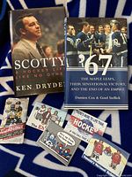 Close-up of all items laid on blanket