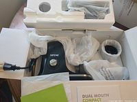 Juicer and accessories packed in original box