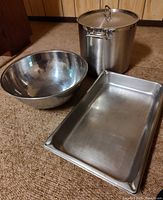 All three items grouped together on floor