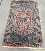 Full view of rug showing overall design and colors