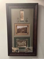 Full view of framed collage