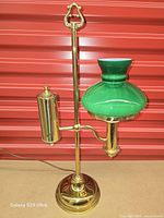 Lamp assembled with shade attached