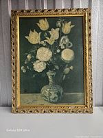 frontal view of framed print showing artwork and frame detail