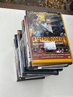 Stack of 20 DVD cases, top title Laffapalooza! 4