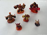 Group shot of all six Skylanders figures