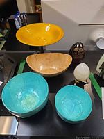 Group shot showing all six pieces