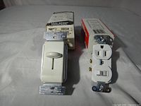 Both electrical devices front view with boxes