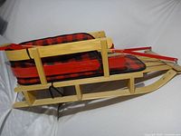 Side profile of sled with seat pad attached