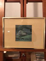 Front view of framed artwork