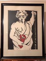 Framed print showing entire artwork and frame