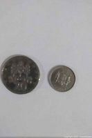 Obverse sides of 20¢ and 5¢ coins