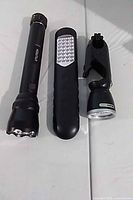 Three flashlights side by side