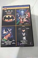 Front cover of DVD case showing 4-film feature and Batman titles