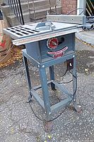Full view of Beaver table saw on stand