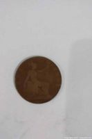 Reverse of British penny showing seated Britannia