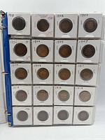 Binder page with coins 1902-1918