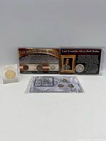 Group shot of all four coin presentations