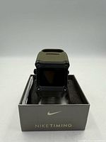 Front view of Nike Timing Performance watch in box