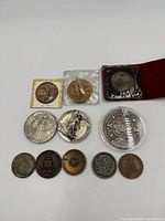 All items laid out for overview