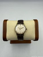 Front view of Omega Seamaster 600 on stand