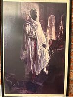 Framed print full view showing artwork, frame and glass