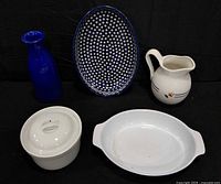 Group shot of all five ceramic pieces