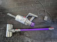 Full view of vacuum components laid out