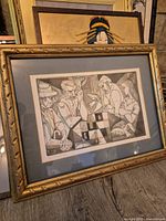 Framed print showing full artwork and frame