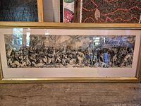 Full view of framed panoramic print