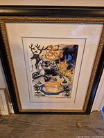 Framed Salvador Dali print front view
