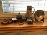 Group shot of all items on windowsill