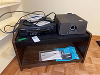 Sawyer slide projector, Daewoo VCR, cabinet overview