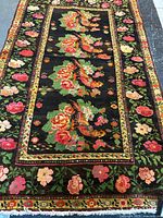 Full view of Kazak floral handmade rug