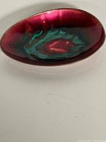 Top view showing enamel colour pattern and overall shape