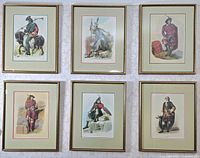 All six framed prints displayed together