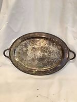 Full view of oval EPNS tray front