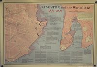 Overall view of Kingston and the War of 1812 map poster