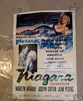 Full view of Niagara poster showing artwork and credits