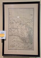 Full view of framed map