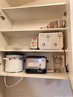 Cabinet view showing all items grouped together