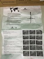 instruction sheet showing product diagram and setup steps