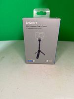 Front of GoPro Shorty box showing product image and branding