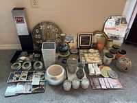 All items in lot lined against wall